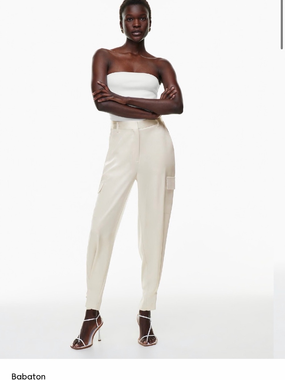 Babaton Refined Satin Cargo Pant | AritIa
